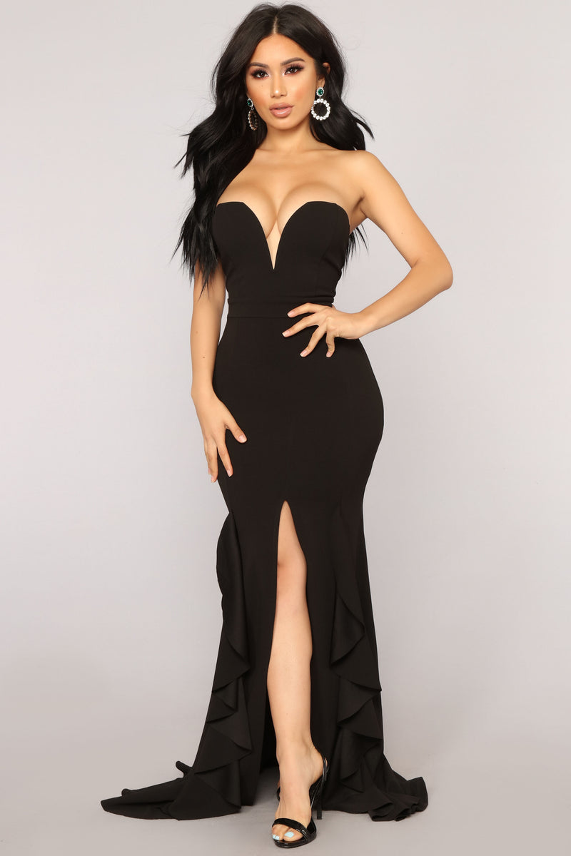 Black Mermaid Dress Fashion Nova
